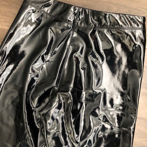 Topshop Shiny Patent Leather Vinyl Skinny Pants - Picture 6 of 7